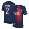 Officiële Voetbalshirt Paris Saint-Germain Hakimi 2 Thuis 2023-24 - Heren